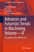 Cover: Advances and Futuristic Trends in Machining Volume-II - Springer