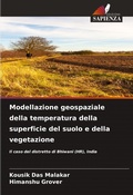 Cover: Modellazione geospaziale della temperatura della superficie del suolo e della vegetazione - Edizioni Sapienza