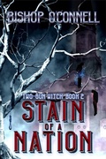 Cover: Stain of a Nation (Two-Gun Witch, #2) - Falstaff Books