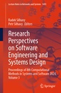 Cover: Research Perspectives on Software Engineering and Systems Design - Springer