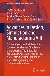 Enlarge image Cover: Advances in Design, Simulation and Manufacturing VIII - Springer