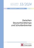 Cover: Zwischen Deutschlandtempo und Schuldenbremse - Evangelische Akademie Loccum
