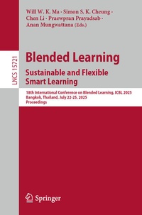 Enlarge image Cover: Blended Learning. Sustainable and Flexible Smart Learning - Springer Nature Switzerland AG