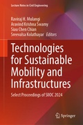 Cover: Technologies for Sustainable Mobility and Infrastructures - Springer Nature Switzerland AG