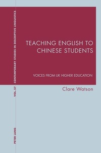 Enlarge image Cover: Teaching English to Chinese Students - Peter Lang Verlag