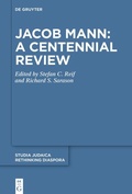 Cover: Jacob Mann: A Centennial Review - De Gruyter