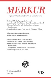 Abbildung von: MERKUR 6/2025, Jg.79 - Klett-Cotta
