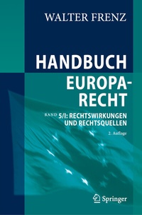 Abbildung von: Handbuch Europarecht - Springer