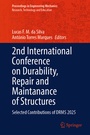 Cover: 2nd International Conference on Durability, Repair and Maintanance of Structures - Springer