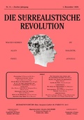 Cover: Die surrealistische Revolution - TEXTEM VERLAG