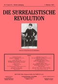 Cover: Die surrealistische Revolution - TEXTEM VERLAG