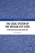 Cover: The Legal System of the Vatican City State - Routledge