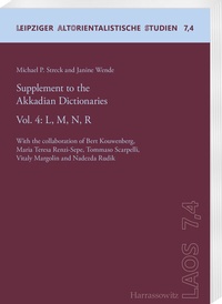 Abbildung von: Supplement to the Akkadian Dictionaries - Harrassowitz Verlag