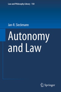 Enlarge image Cover: Autonomy and Law - Springer