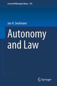 Enlarge image Cover: Autonomy and Law - Springer