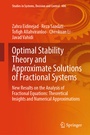 Cover: Optimal Stability Theory and Approximate Solutions of Fractional Systems - Springer