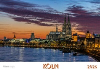 Abbildung von: Köln 2026 Bildkalender A4 quer, spiralgebunden - klaes-regio Fotoverlag