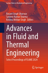 Enlarge image Cover: Advances in Fluid and Thermal Engineering - Springer