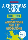 Cover: A Christmas Carol: Full Text with Annotations and Key Quotations - Scholastic