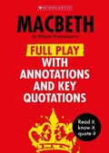 Cover: Macbeth: Full Play with Annotations and Key Quotations - Scholastic