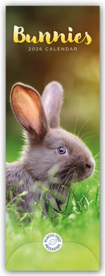 Abbildung von: Bunnies - Hasen - Kaninchen 2026 - Slimline-Kalender - Brown Trout-Auslieferer Flechsig