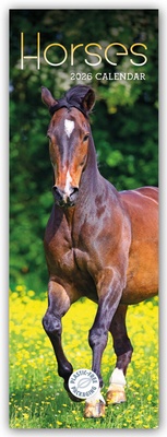 Abbildung von: Horses - Pferde 2026 - Slimline-Kalender - Brown Trout-Auslieferer Flechsig