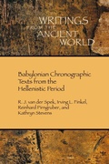 Cover: Babylonian Chronographic Texts from the Hellenistic Period - Society of Biblical Literature