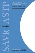 Cover: Schweizerisches Archiv f&uuml;r Volkskunde - Archives suisses des traditions populaires 2025/1 - Chronos