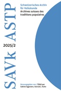 Cover: Schweizerisches Archiv f&uuml;r Volkskunde - Archives suisses des traditions populaires 2025/2 - Chronos