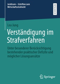 Abbildung von: Verständigung im Strafverfahren - Springer