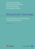 Cover: Doing Gender Knowledge - Verlag Barbara Budrich