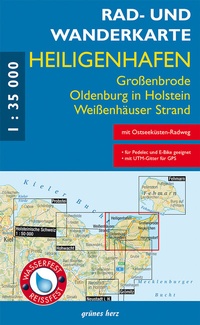 Abbildung von: Rad- und Wanderkarte Heiligenhafen - grünes herz