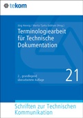 Cover: Terminologiearbeit f&uuml;r Technische Dokumentation - tcworld