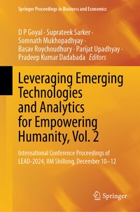 Enlarge image Cover: Leveraging Emerging Technologies and Analytics for Empowering Humanity, Vol. 2 - Springer Nature Switzerland AG