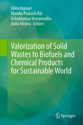 Cover: Valorization of Solid Wastes to Biofuels and Chemical Products for Sustainable World - Springer Nature Switzerland AG
