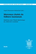 Cover: Morceaux choisis du folklore louisianais - Buske, H