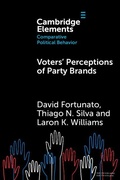 Cover: Voters' Perceptions of Party Brands - Cambridge University Press