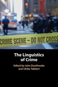 Cover: The Linguistics of Crime - Cambridge University Press