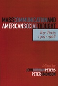 Cover: Mass Communication and American Social Thought - Bloomsbury eBooks US