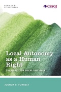 Cover: Local Autonomy as a Human Right - Rowman & Littlefield Publishers