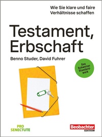 Enlarge image Cover: Testament, Erbschaft - Beobachter-Edition
