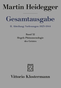 Bild: Hegels Phänomenologie des Geistes - Vittorio Klostermann Verlag