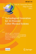 Cover: Technological Innovation for AI-Powered Cyber-Physical Systems - Springer