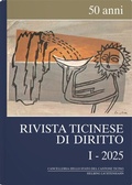 Cover: Rivista ticinese di diritto I-2025 - Helbing & Lichtenhahn