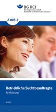 Cover: A 003-2 Betriebliche Suchtbeauftragte - Jedermann-Verlag GmbH
