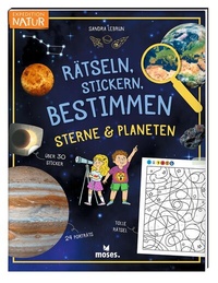 Abbildung von: Rätseln, Stickern, Bestimmen - Sterne & Planeten - moses Verlag