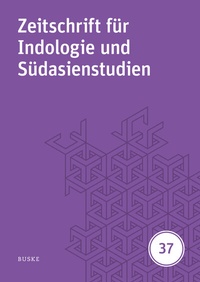 Enlarge image Cover: Zeitschrift für Indologie und Südasienstudien, Band 37 (2020) - Buske, H