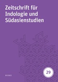 Cover: Zeitschrift f&uuml;r Indologie und S&uuml;dasienstudien, Band 29 (2012) - Buske, H