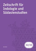 Cover: Zeitschrift f&uuml;r Indologie und S&uuml;dasienstudien, Band 32 (2015) / 33 (2016) - Buske, H