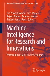 Enlarge image Cover: Machine Intelligence for Research and Innovations - Springer Nature Switzerland AG